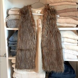 NWT Faux Fur Vest